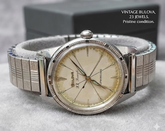 Vintage 1966 Citizen 1100-107683 TA Unisex Tank Style Quartz Watch