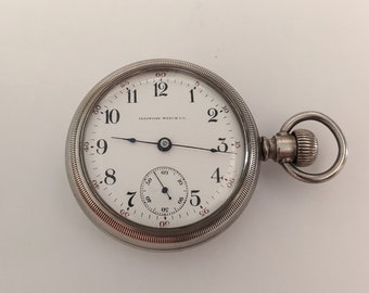 Antiguo 1910 Illinois Grado: 59 Tamaño 18s Reloj de bolsillo