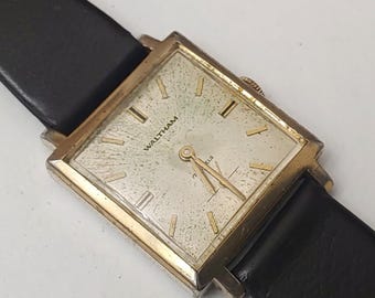 Vintage Waltham 17 juwelen uit de jaren 60, handmatig opwindbaar herenhorloge