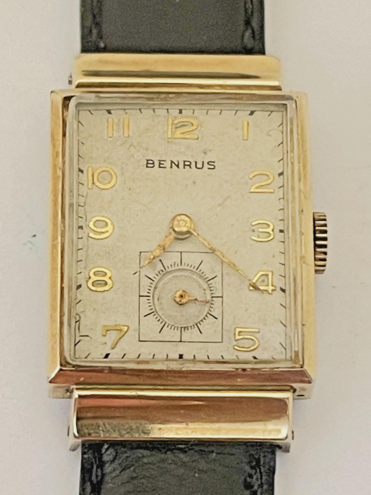 【1940年代頃】ベンラス BENRUS ミリタリー風 ヴィンテージ手巻き腕時計 1940年代のヴィンテージベンラス手巻きメンズ腕時計 - Etsy 日本