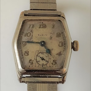 1928 Art Deco Elgin Size 4/0s Men's Watch image 1