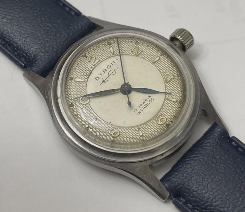 Vintage Schweizer Avia - BYRON Mechanische Herrenuhr Bild 5