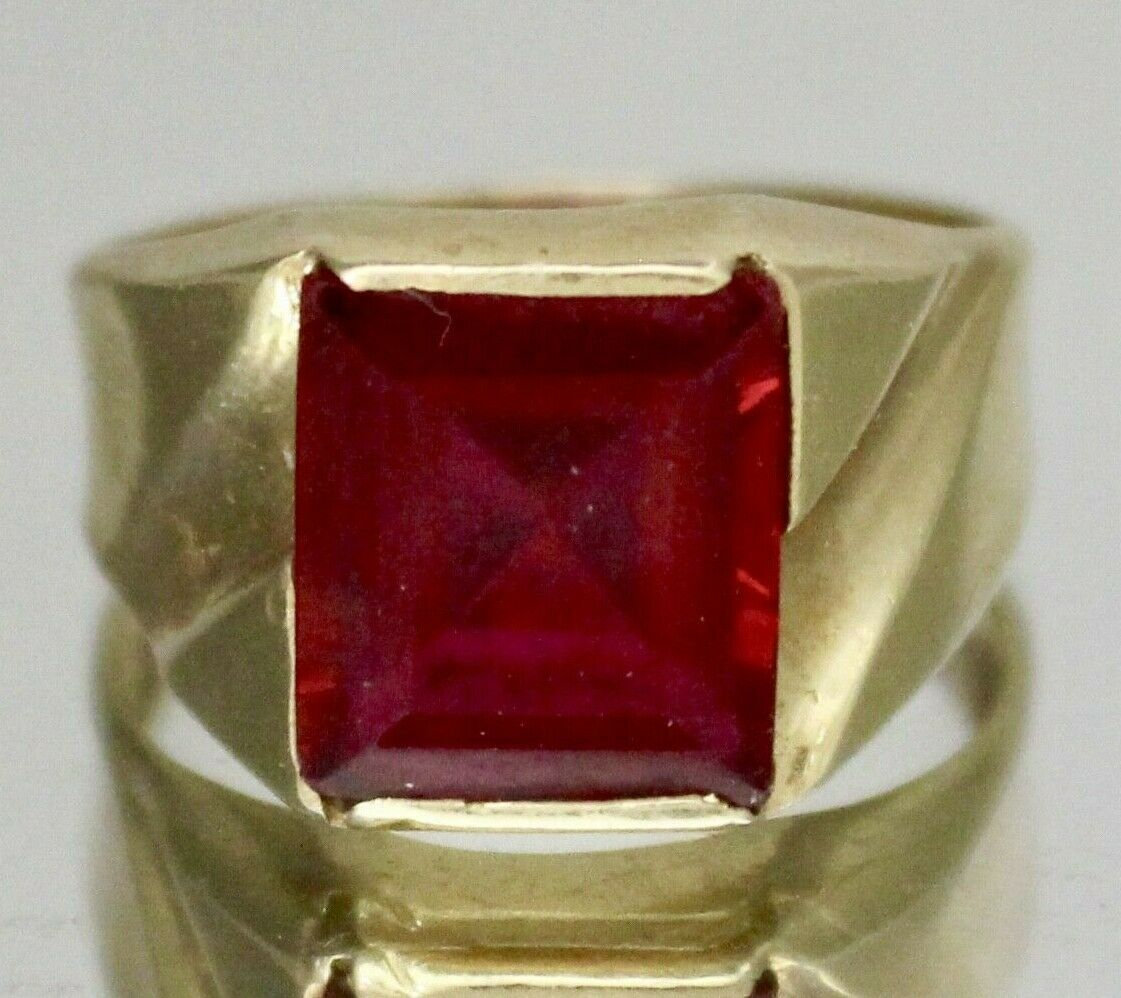Mens 10k gold ruby ring cheap