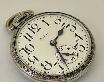 ヴィンテージアンティーク 1900 SILVERODE Elgin、7 石オープン