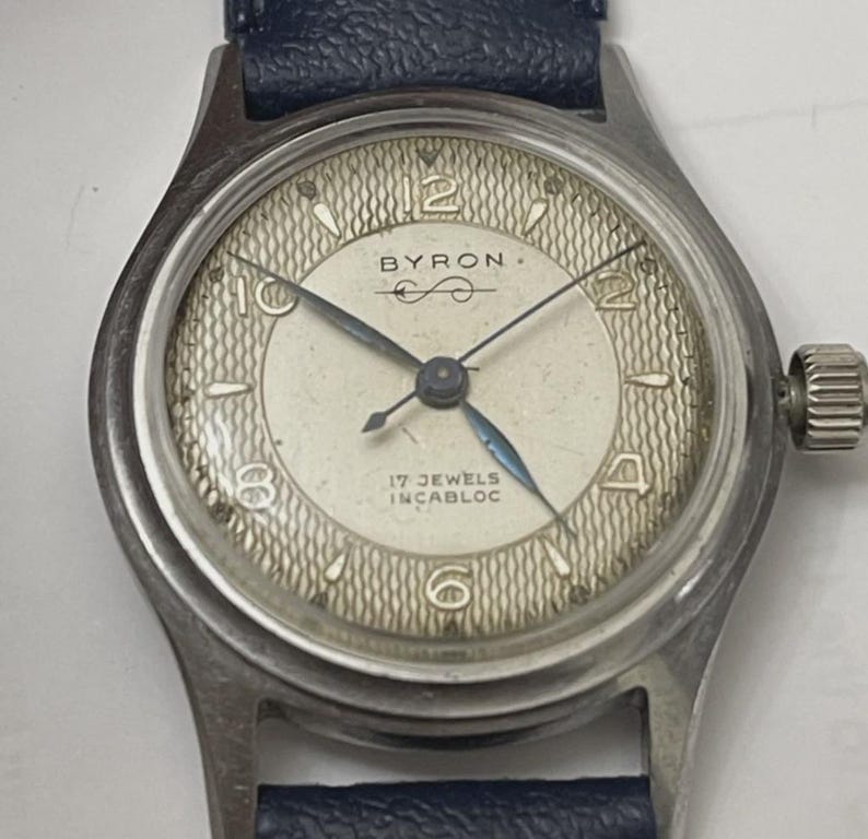 Vintage Schweizer Avia - BYRON Mechanische Herrenuhr Bild 4