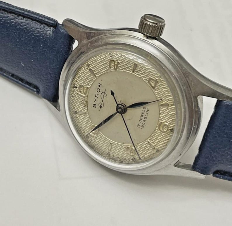 Vintage Schweizer Avia - BYRON Mechanische Herrenuhr Bild 2