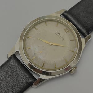 Vintage 1950&#39;s Gruen Veri thin Guildite Back Men&#39;s Watch