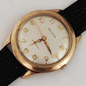 Vintage 1960 Bulova Manual Wind Men&#39;s watch