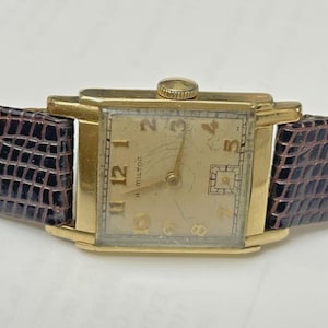 Hamilton rectangular watch - Etsy 日本