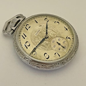 Art Deco 1925 Elgin Size 16s Pocket Watch