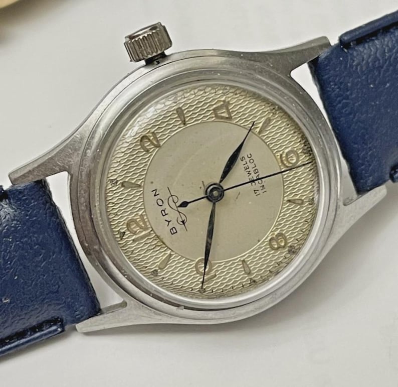 Vintage Schweizer Avia - BYRON Mechanische Herrenuhr Bild 3
