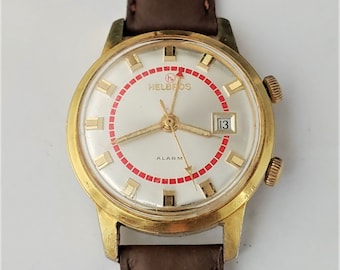 Vintage 1960s Helbros Alarm Men's Watch