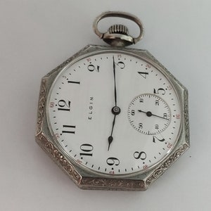 Antique 1911 Elgin Safety Pinion Size 12s Pocket Watch