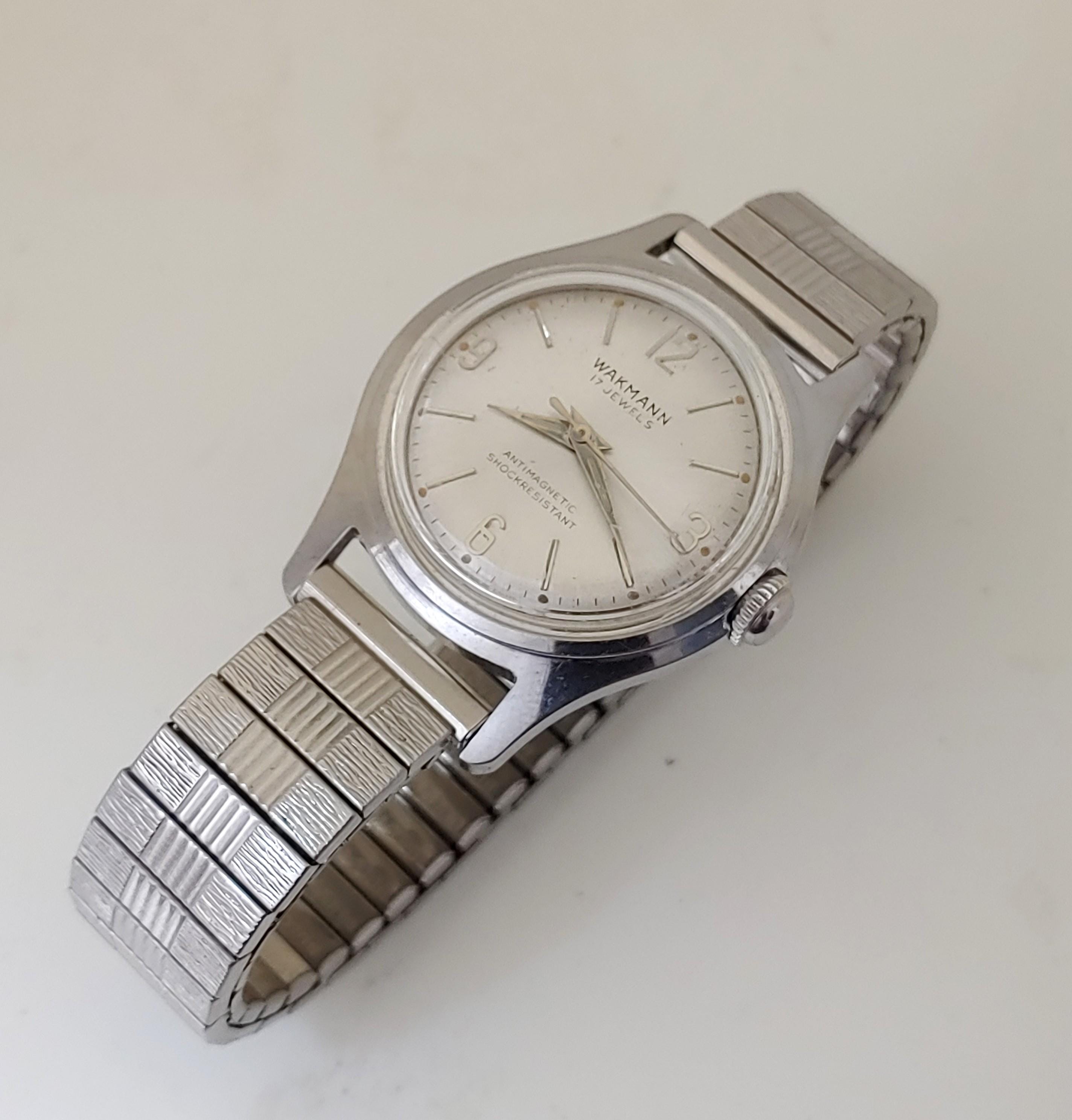 ＊WAKMANN SUPER AUTOMATIC Vintage 70's 70s WAKMANN Automatic Day/Date Gents Vintage Watch – empressissi