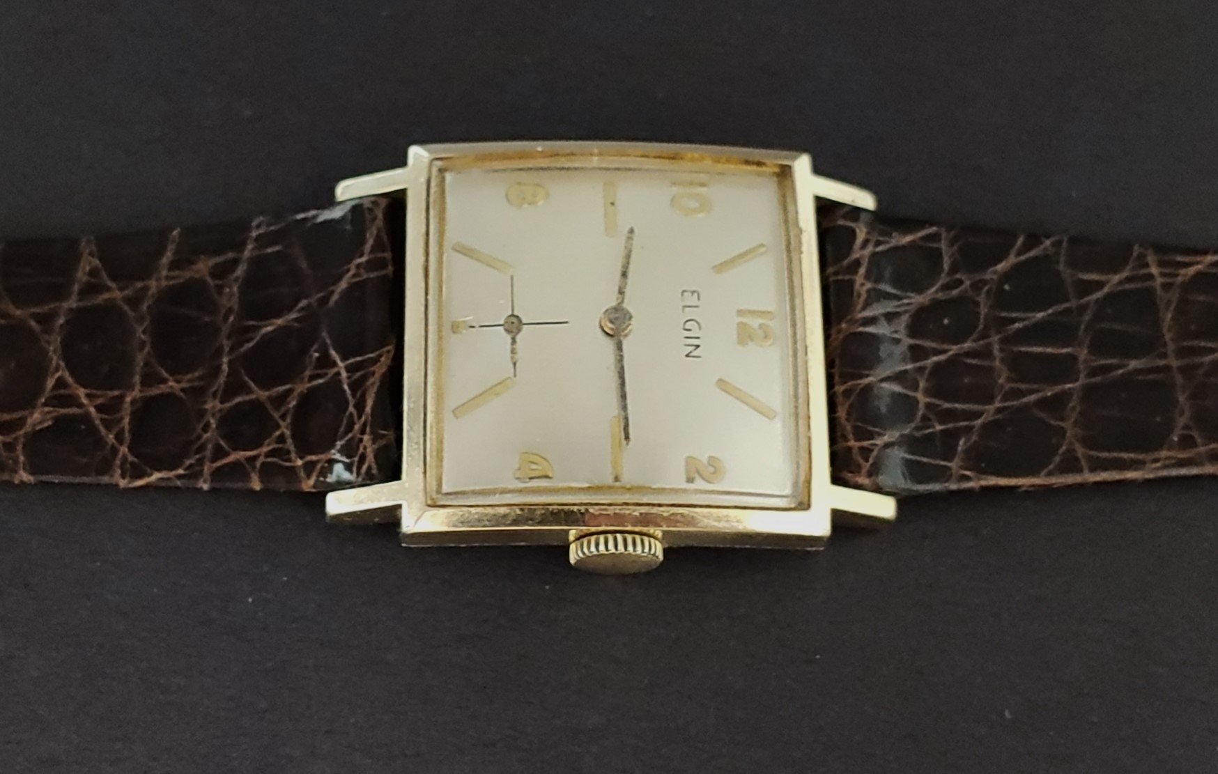 ヴィンテージ 1950 年代 エルジン 手巻き メンズ腕時計 - Etsy 日本