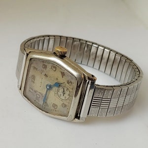 1928 Art Deco Elgin Size 4/0s Men's Watch image 4