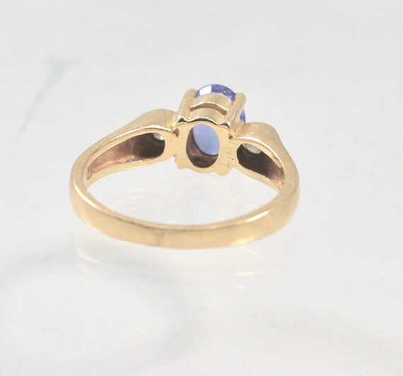 Vintage 14k Yellow Gold 1 carat Nature Tanzanite … - image 6