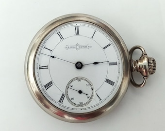 Antiek 1888 Illinois Springfield cijfer: 99, maat 18s zakhorloge