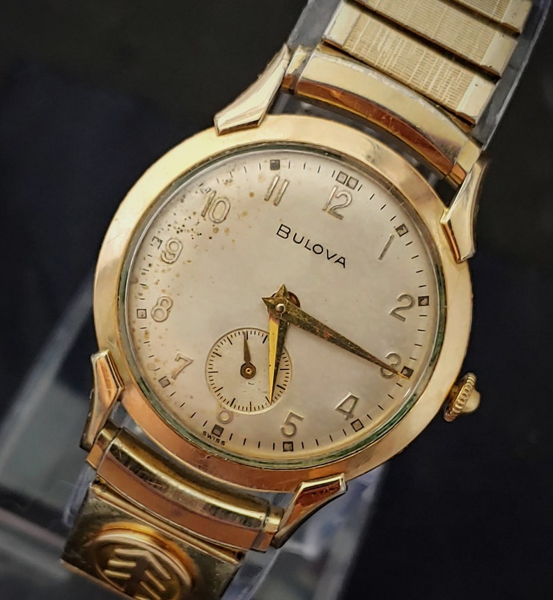 Vintage 1950's BULOVA Thin Manual Wind Men's watch Etsy