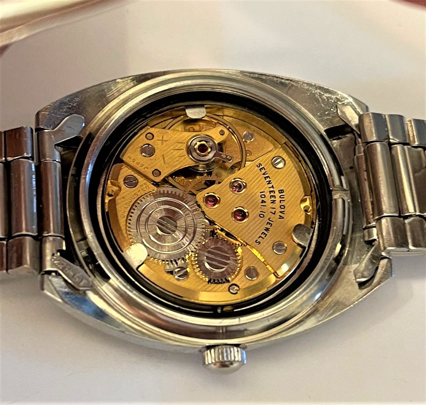 Stunning Vintage 1976 Bulova Manual Wind Mens Watch Great Etsy