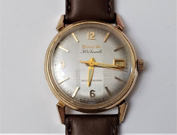 Vintage 1964 BULOVA Date King Selfwinding Men s Watch Good Condition Etsy UK