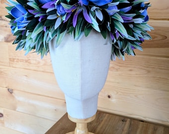 Sapphire Freesia Floral Crown