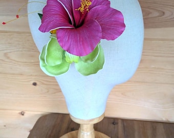 Hibiscus Vanda floral clip