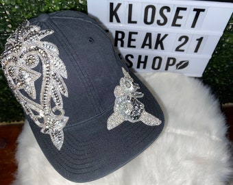 Black Patchwork Cap
