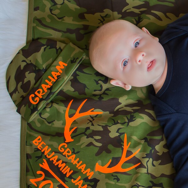 Camo Baby Blanket Etsy