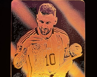 Messi / Argentina / Mundial 2022 / Qatar / Fútbol / LED / Lámpara