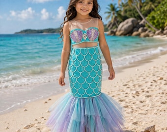 Little Mermaid Outfit – Ariel Dress – Halloween or Birthday Costume