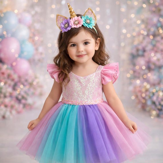 pastel unicorn dress Amazon.com: Chektin Unicorn Dress for Girls Unicorn Costume Pageant Princess Party Birthday Long Maxi Gown with Unicorn Headband Satin (Pink, 110 3 Years) : Clothing, Shoes & Jewelry