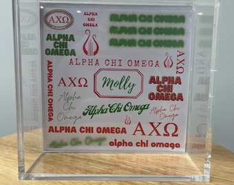 Sorority Acrylic Tray 6"