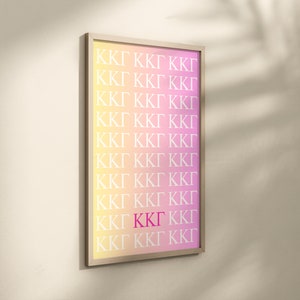 Kappa Kappa Gamma Preppy Wall Art image 2