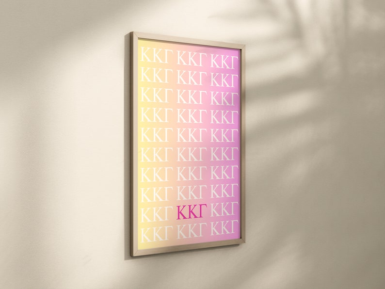 Kappa Kappa Gamma Preppy Wall Art image 2