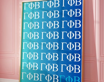 Pi Beta Phi  Preppy Wall Art