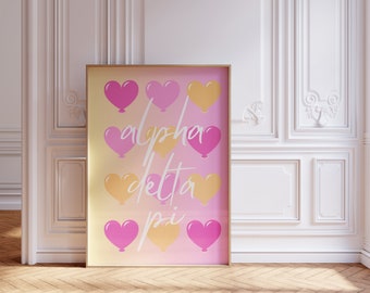 Alpha Delta Pi Preppy Wall Art