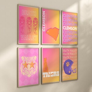 Clemson Tigers Preppy Wall Art