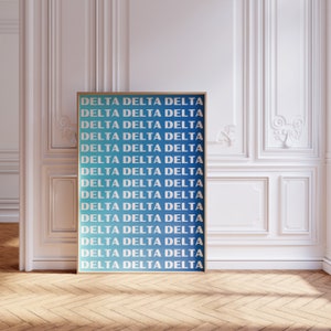 Delta Delta Delta preppy-afdrukken afbeelding 2