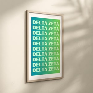 Delta Zeta Preppy Wandkunst Bild 3