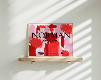 Norman Oklahoma Pink & Red
