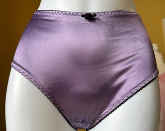 The Betty Panty ~ Shiny Satin Vintage Style High Cut Leg Brief