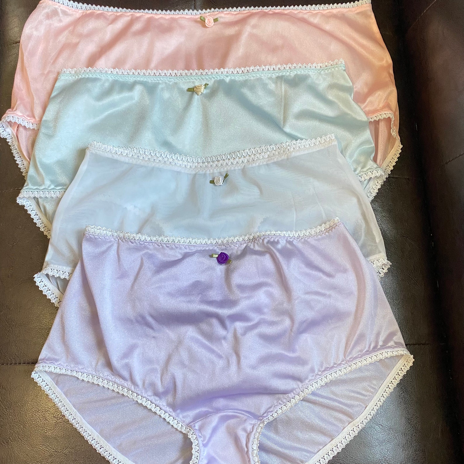 Vintage Style Nylon Tricot Granny Panties Unlined Crotch No - Etsy