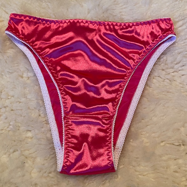 The Astraeus (Men’s Estelle) Panty ~ Shiny Stretch Satin ~ Cut Wider In Front Men’s Fit Vintage Style Bikini Underwear ~ Made to Order