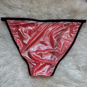 The Atlas Semi Sheer Panty Wider Front Mens Cut Glossy Low Rise String ...