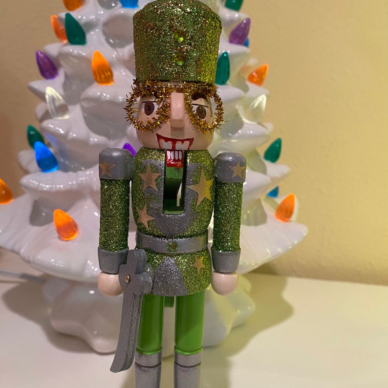 Hand Painted Sir Elton Holiday Wooden Nutcracker Etsy