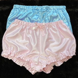 The Sophia Panty Vintage Style Silky Satin or Cotton Gingham Ruffled ...
