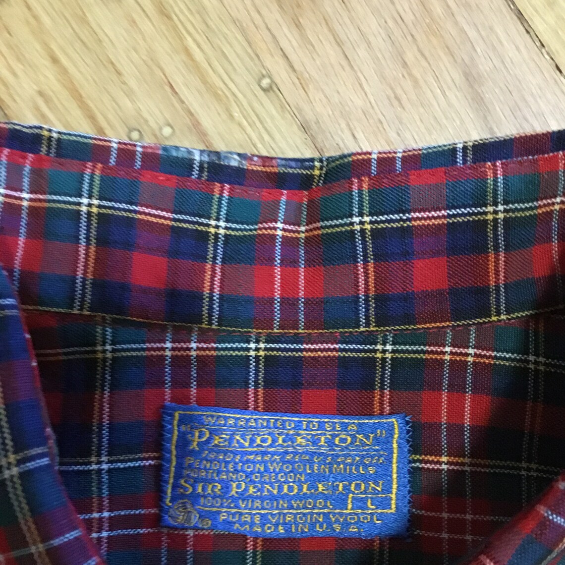 Vintage Sir Pendleton Authentic Christie Tartan Wool Flannel | Etsy