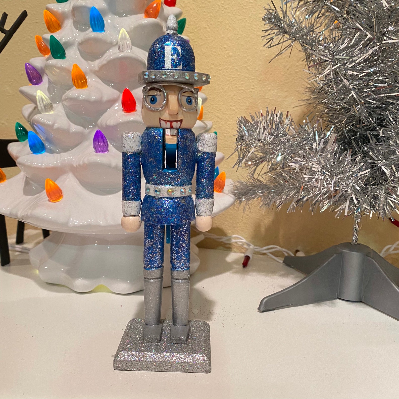 Hand Painted Sir Elton Holiday Wooden Nutcracker Etsy