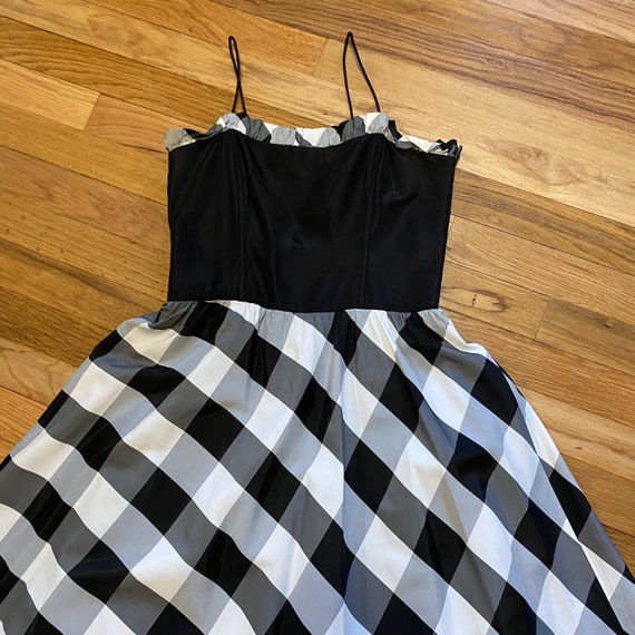 Vintage Gunne Sax Buffalo Plaid Formal Gown Prom … - image 4